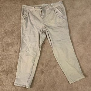 Torrid tan khaki cropped pants